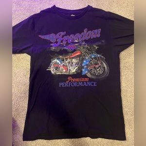 Vintage Patriotic Motorcycle Freedom Short Sleeve T-Shirt
